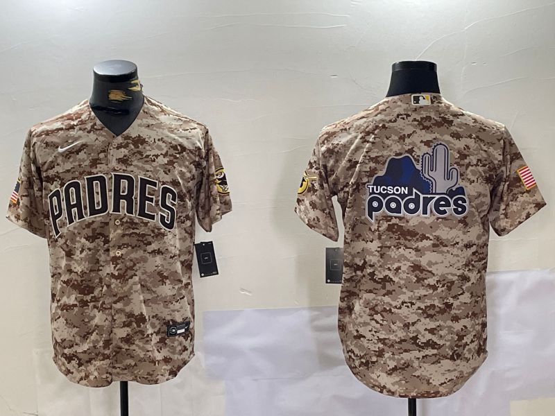 Men San Diego Padres Blank Camo Fashion 2024 Nike MLB Jersey style 5